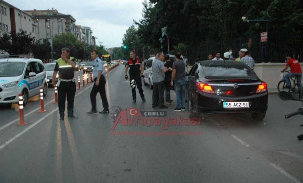 Çorlu'da Hareketli Dakikalar Yaşandı