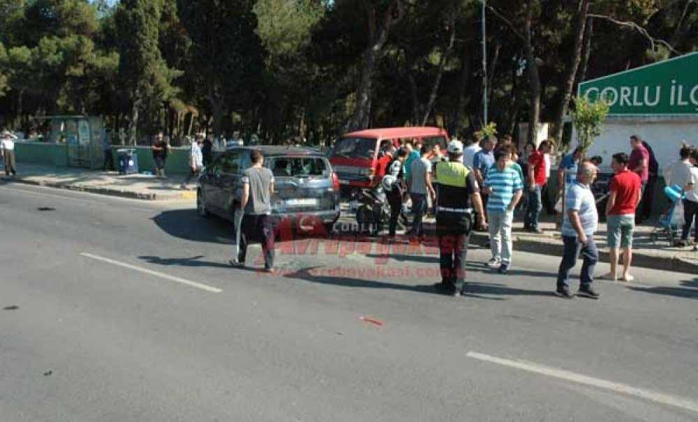 Çorlu'da Kaza 1 Yaralı
