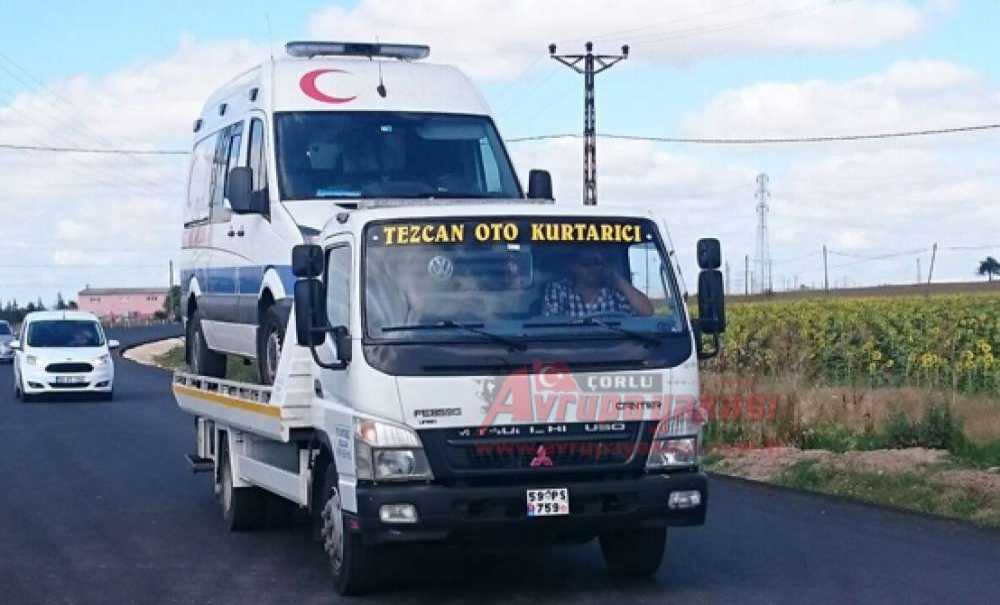 Ambulans Çalan Şüpheli Aranıyor