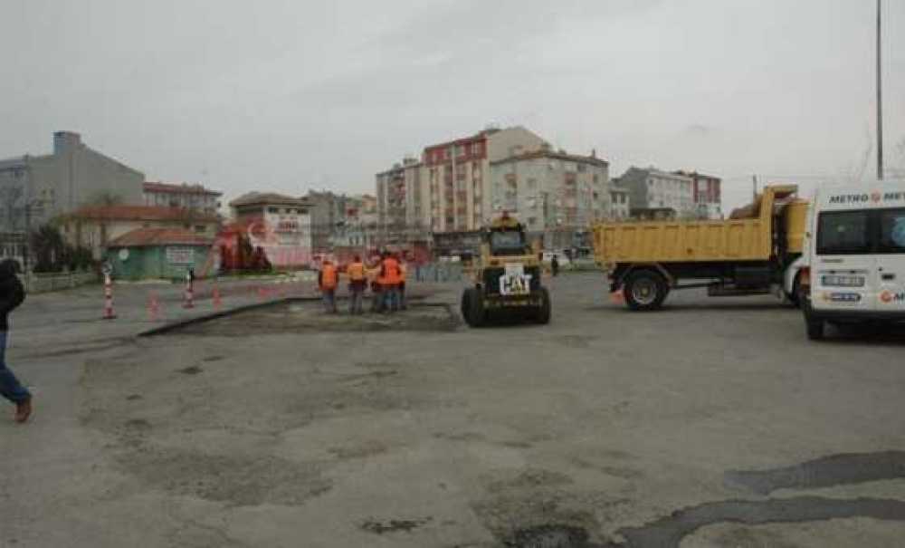 Çorlu Otogarına Asfalt