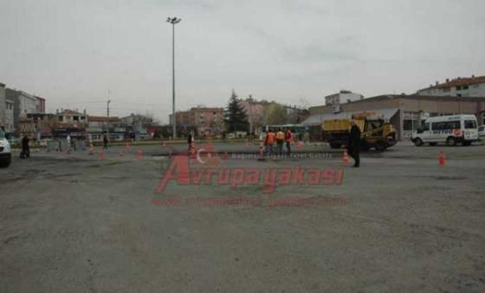 Çorlu Otogarına Asfalt