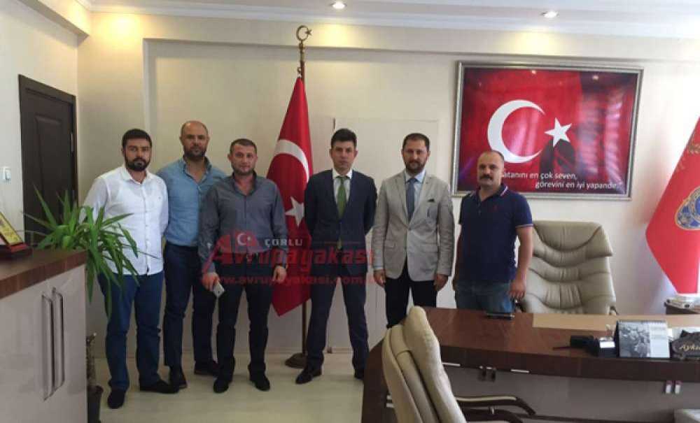 Mhp Çorlu İlçe Yönetiminden Müdür Efe'ye Ziyaret