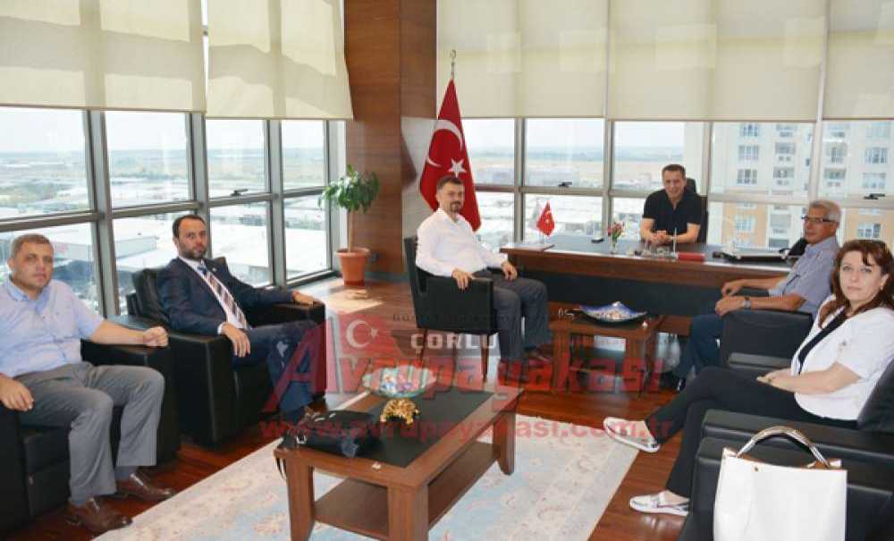 Çorlu Smmmo'dan Güleroğlu'na Ziyaret