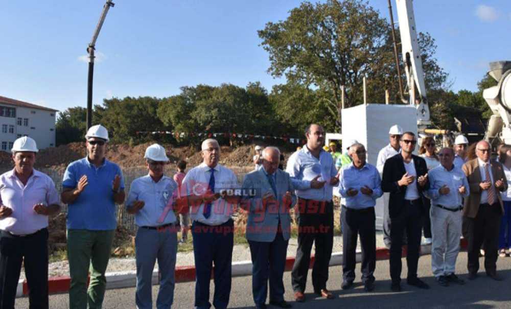 Ergene Kapalı Spor Salonunun Temeli Atıldı