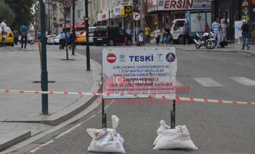 Şinasi Kurşun Caddesi'nde Altyapı Çalışmaları Başladı