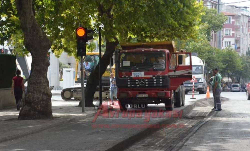 Şinasi Kurşun Caddesi'nde Altyapı Çalışmaları Başladı