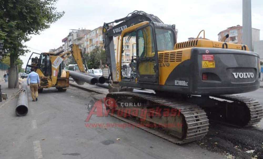 Şinasi Kurşun Caddesi'nde Altyapı Çalışmaları Başladı