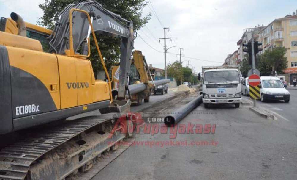 Şinasi Kurşun Caddesi'nde Altyapı Çalışmaları Başladı