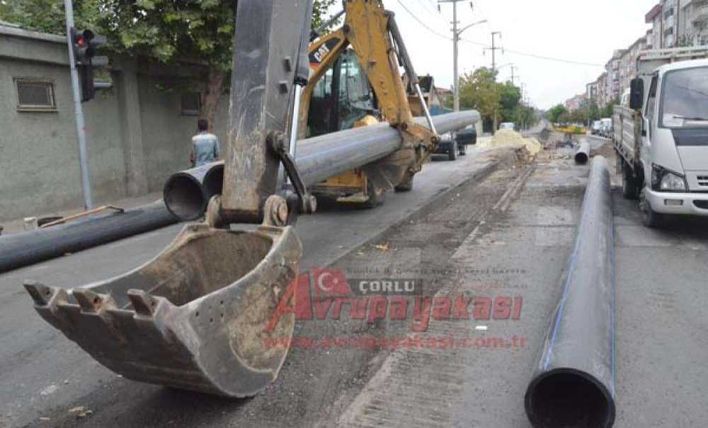 Şinasi Kurşun Caddesi'nde Altyapı Çalışmaları Başladı