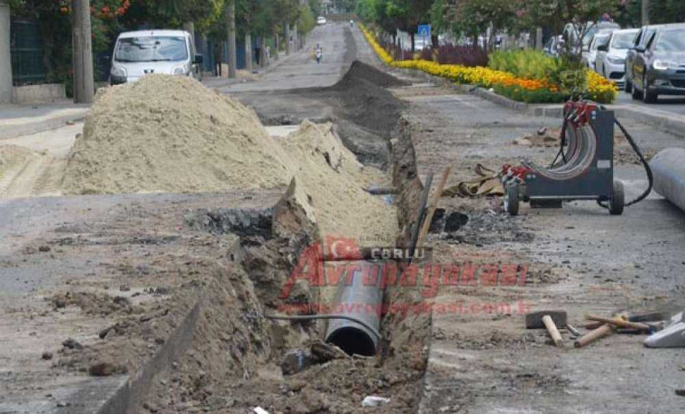 Şinasi Kurşun Caddesi'nde Altyapı Çalışmaları Başladı