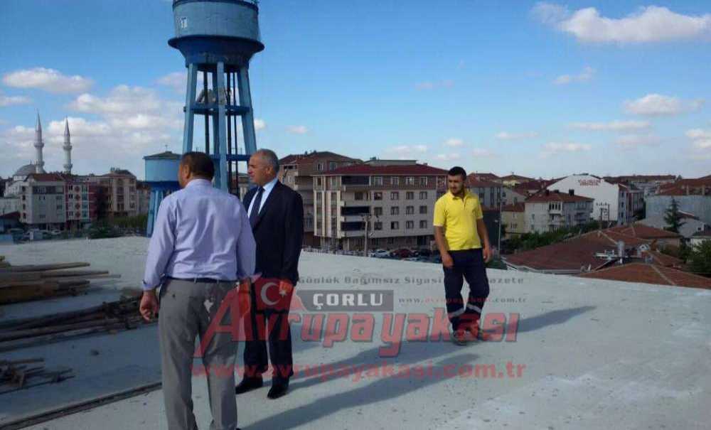 Kaymakam Kılıç'tan İlim Yayma Cemiyeti İnşaatın Gezdi