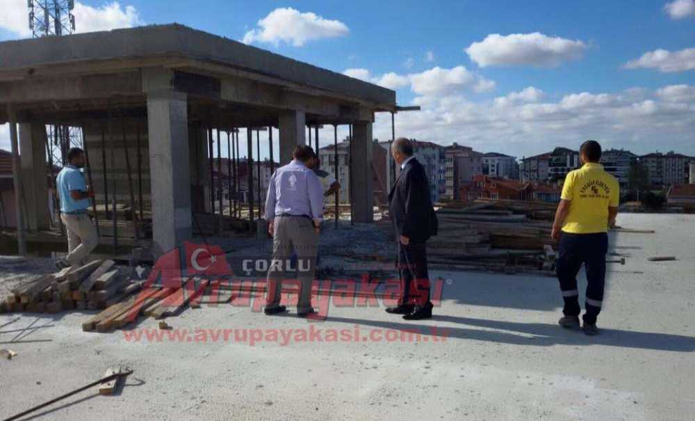 Kaymakam Kılıç'tan İlim Yayma Cemiyeti İnşaatın Gezdi