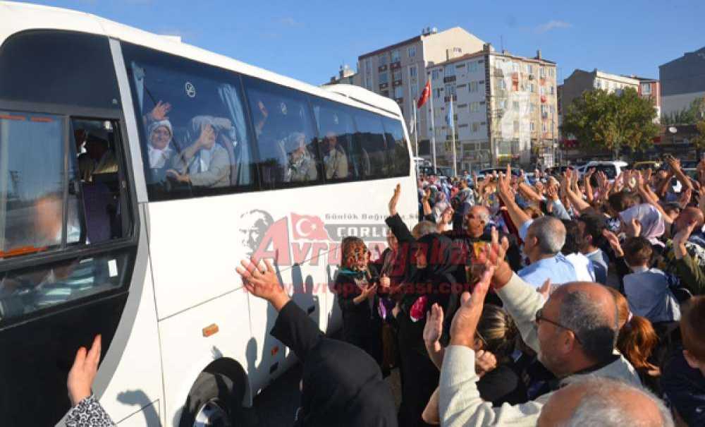 Çorlu'dan Hac Kafilesi Yola Çıktı
