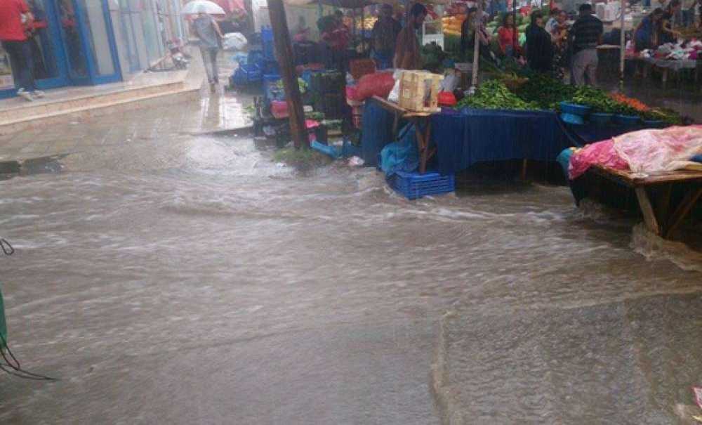 Yağmur Yağdı Çorlu'yu Sel Aldı