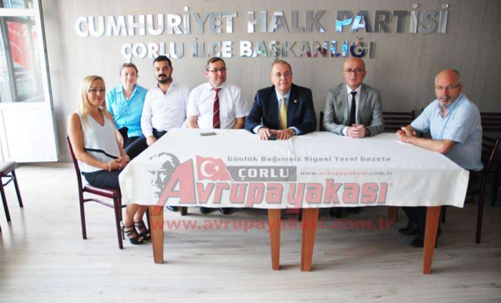Chp'li Öztrak'tan Çorlu İlçe Örgütüne Ziyaret