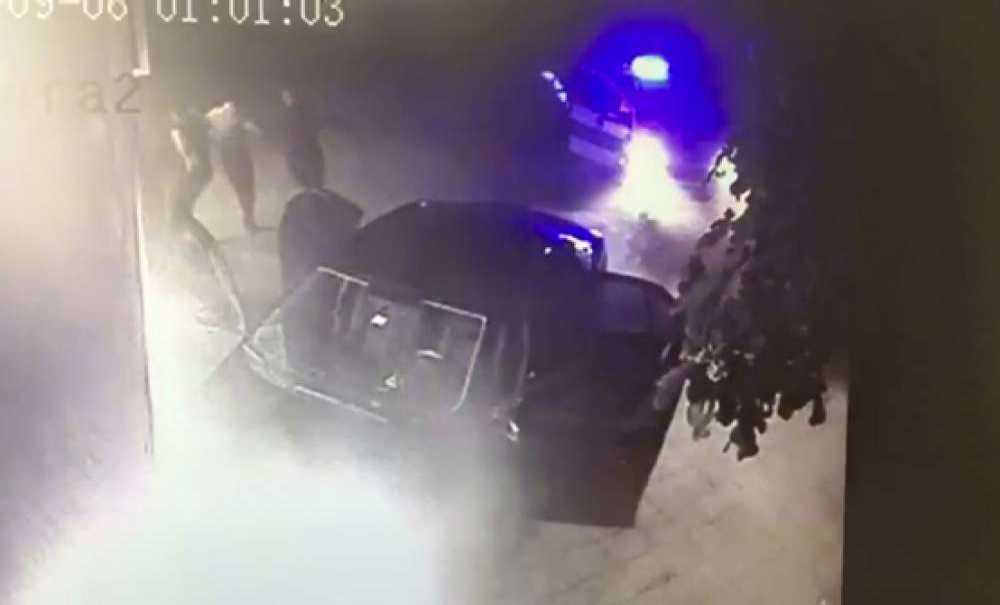 Hırsızlık Şüphelilerinin Kaza Ve Polise Yakalanma Anı Kamerada