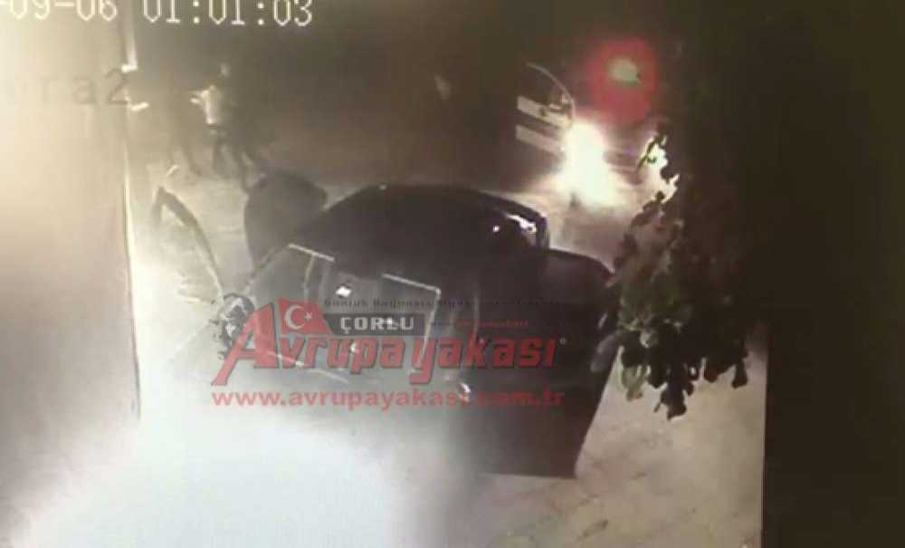 Hırsızlık Şüphelilerinin Kaza Ve Polise Yakalanma Anı Kamerada