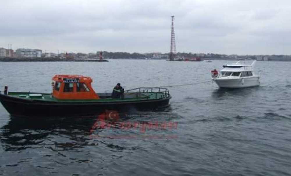 Arızalanan Yatta Mahsur Kalan 2 Kişi Sahil Güvenlik Tarafından Kurtarıldı