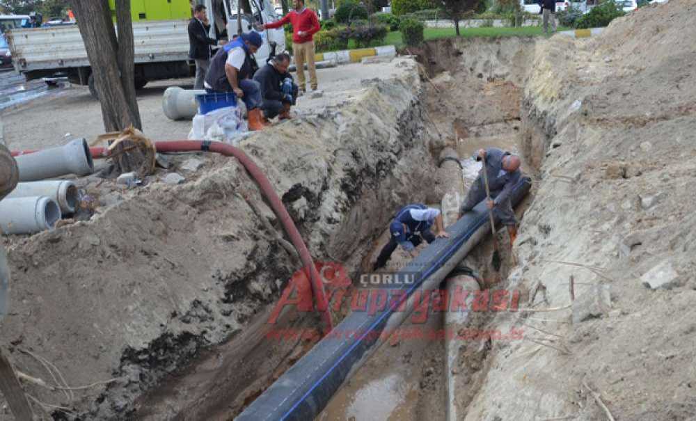 Yeni Döşenen Hatta Su Verildi