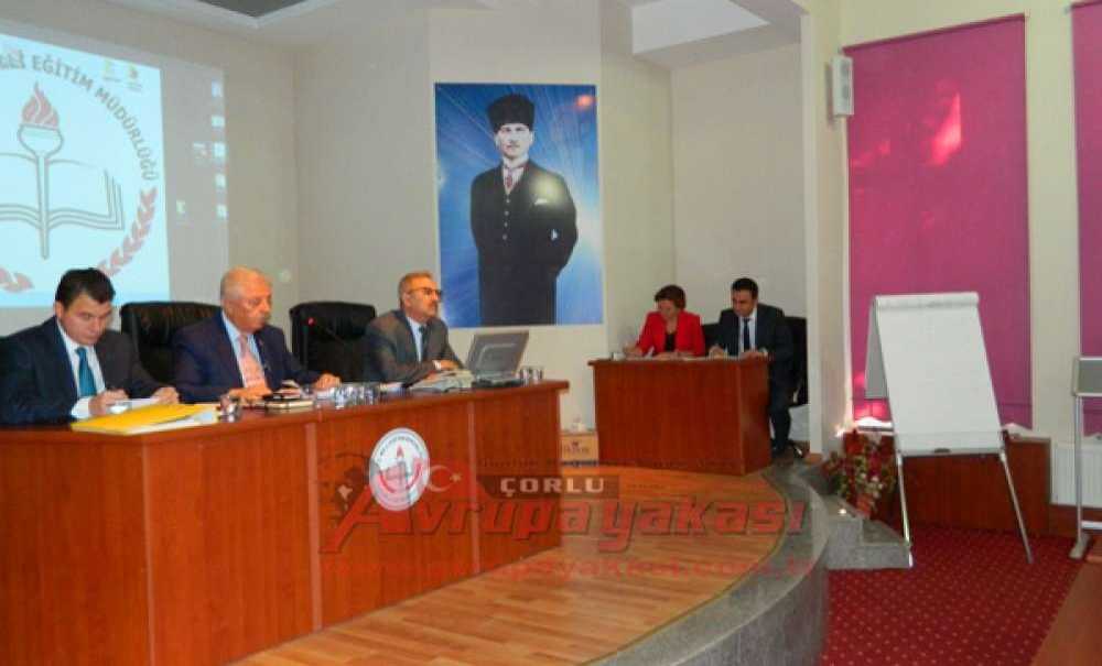 Çorlu Milli Eğitim Müdürlüğü'nden Okul Müdürleri Toplantısı