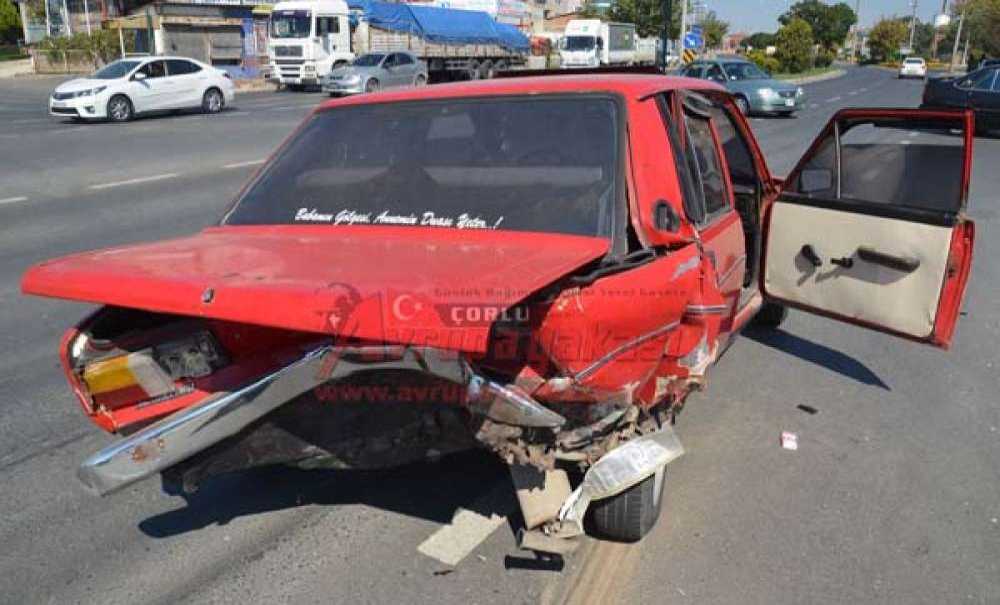 Çorlu'da Aynı Anda 3 Kaza: 5 Yaralı