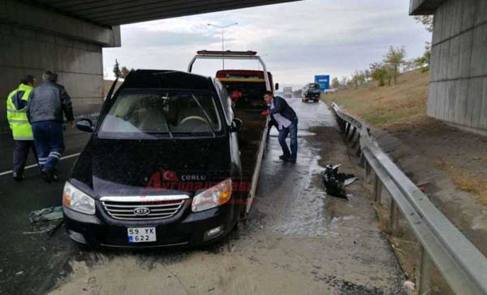 Yağış Kaza Getirdi 5 Yaralı