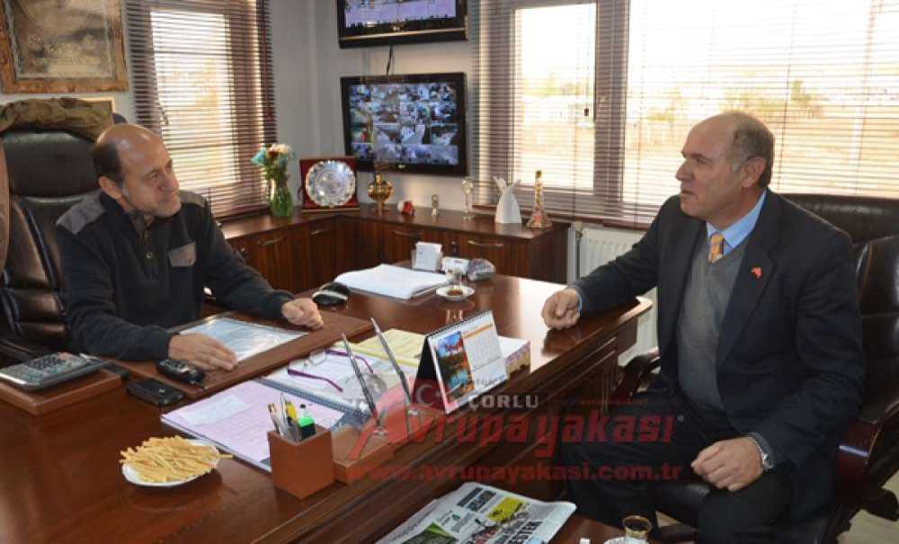 Alipaşa Mahalle Muhtarı Tezyürek'ten Gazetemize Ziyaret