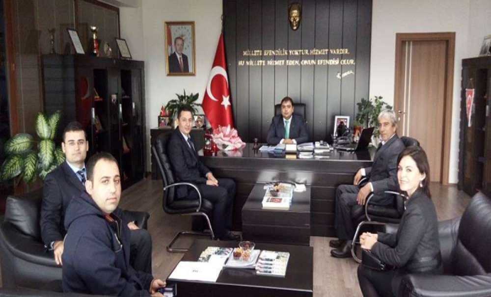 Ptt Yöneticilerinden Kaymakamlar Kılıç Ve Kızıltoprak'a Ziyaret