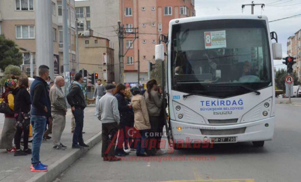 Ukome'den Çorlu Ve Ergene Arasında Halk Otobüsüne Ret