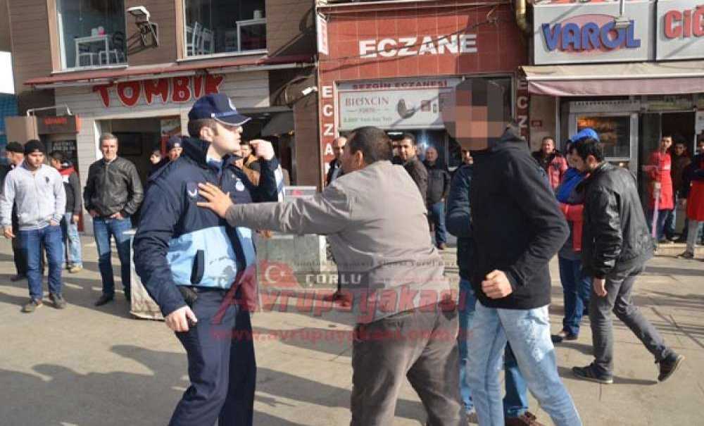Görev Yapan Zabıtaya Saldırdı