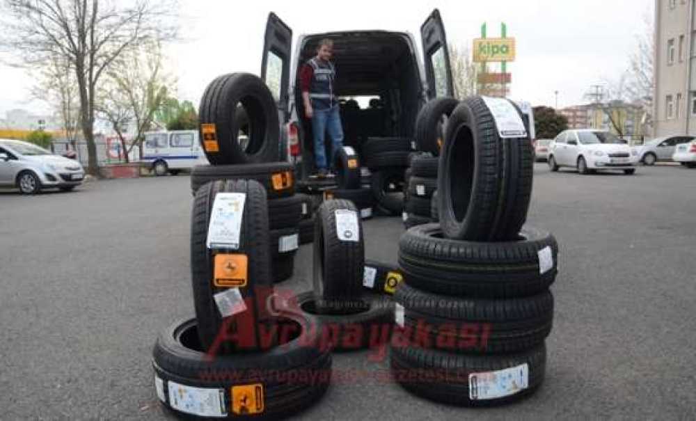 Balıkesir'den Çalınan Lastikler Çorlu'da Bulundu
