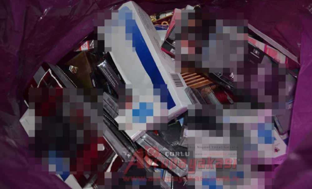 Çorlu Polisinden Kaçak Sigara Baskını