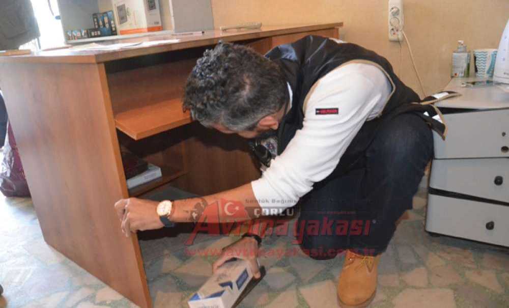 Çorlu Polisinden Kaçak Sigara Baskını