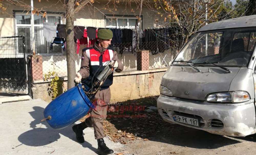 Çorlu Jandarmasından Kaçak Rakı İmalatına Baskın