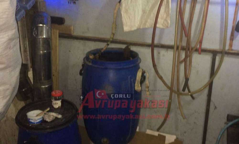 Çorlu Jandarmasından Kaçak Rakı İmalatına Baskın