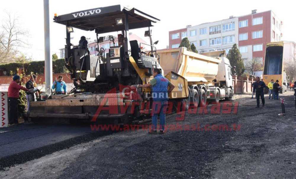 Şinasi Kurşun Caddesi Asfaltlandı