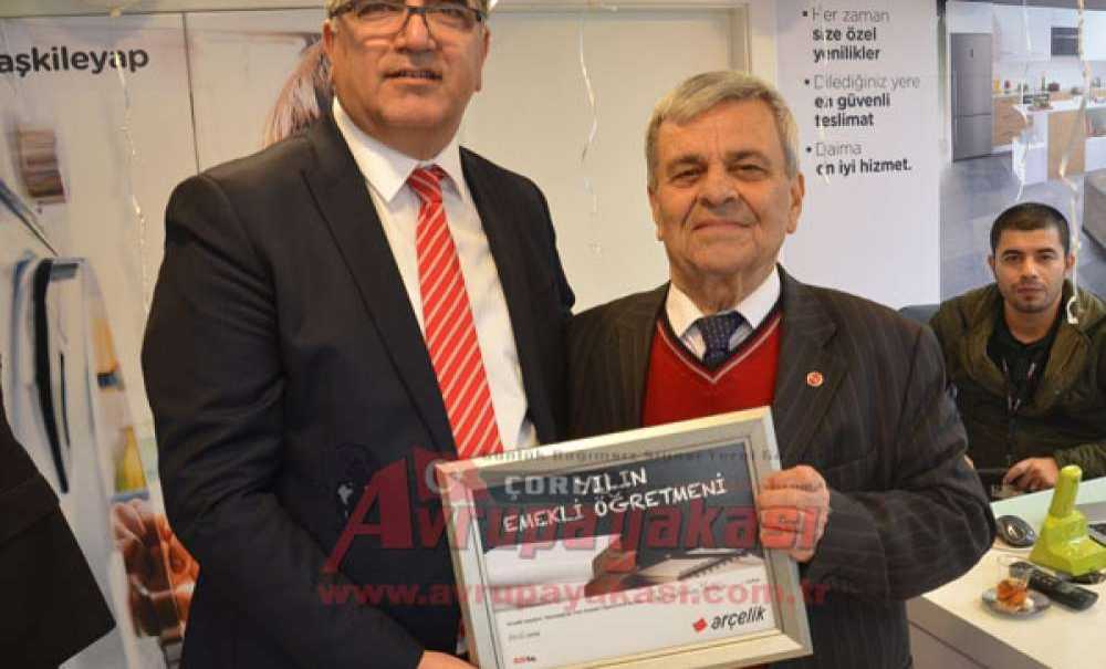 Çorlu'da Arçelik Yılın Emekli Öğretmenini Seçti