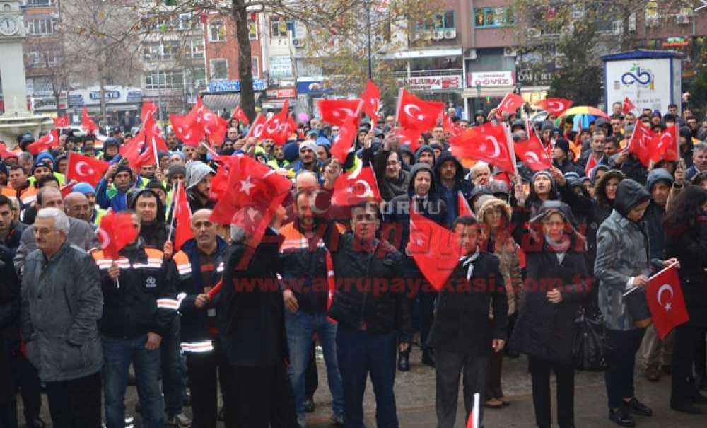 Çorlu Bir Oldu Terörü Lanetledi
