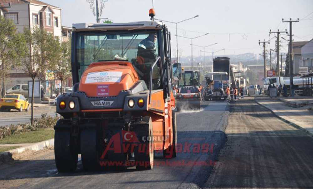 Büyükşehir Belediyesinden Edirne Caddesi'ne Asfalt