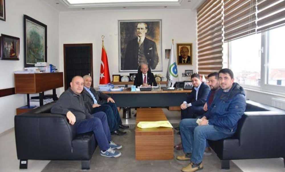 Çorlu Sürücü Kursları Derneğinden Başkan Albayrak'a Ziyaret