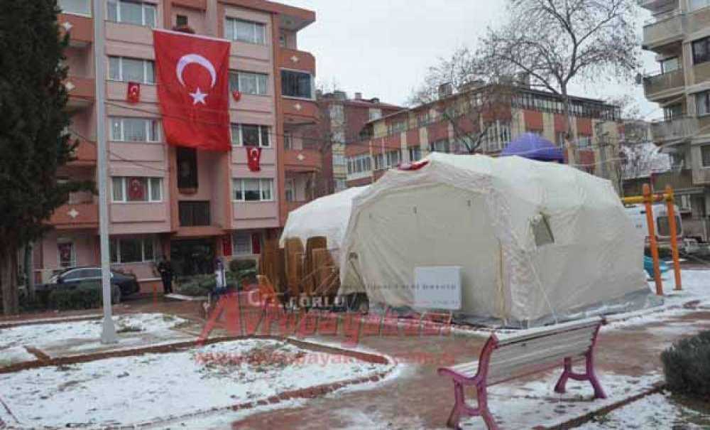 Çorlu Belediyesi'nden Taziye Çadırı