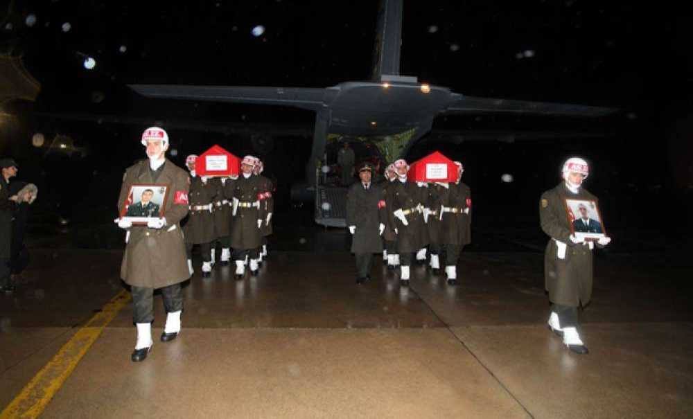 Çorlu Ve Kırklareli'nin Şehitleri Çorlu Havaalanına Getirildi