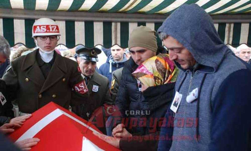 Çorlu Şehidini Uğurladı