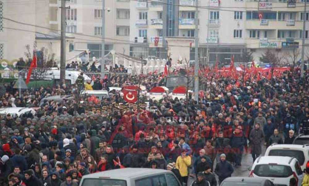 Çorlu Şehidini Uğurladı