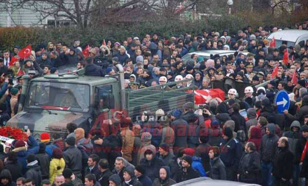 Çorlu Şehidini Uğurladı