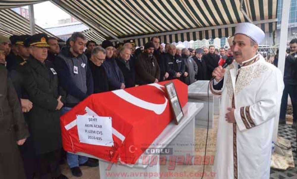 Çorlu Şehidini Uğurladı