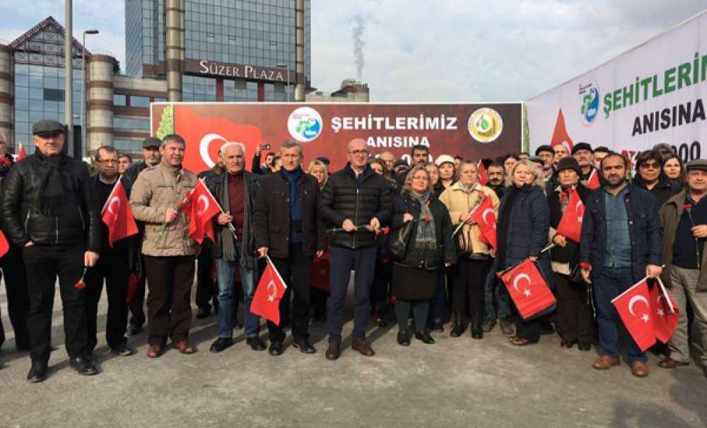Chp Çorlu İlçe Örgütü Terör Saldırısının Yaşandığı Yere Gitti
