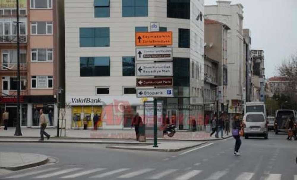 Çorlu'ya Avrupa Standartlarında Tabela