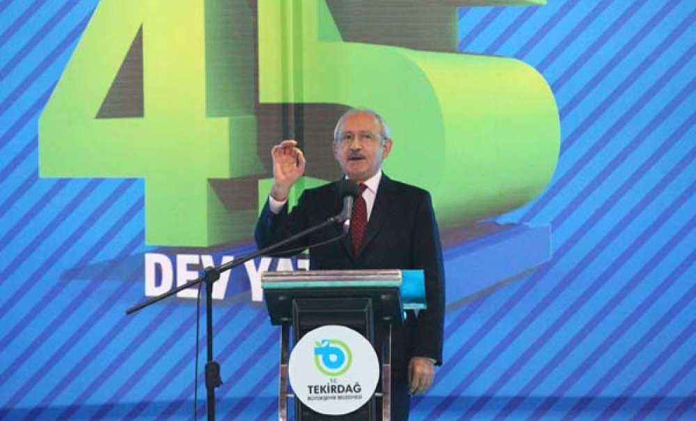Chp Lideri Kılıçdaroğlu Tekirdağ'da