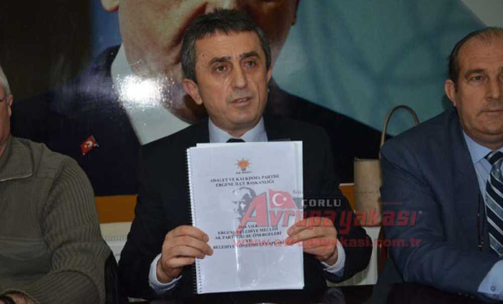 Ak Parti Ergene İlçe Başkanı Mustafa Çalım: “Kimse Ucuz Kahramanlık Yapmasın”